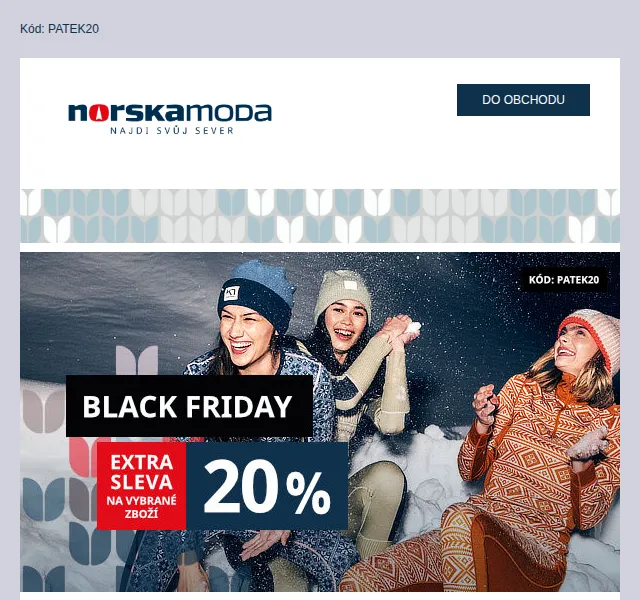 Norskamoda.cz: Sleva až 60 % na Black Friday – červen 2026 | Nuslet.cz