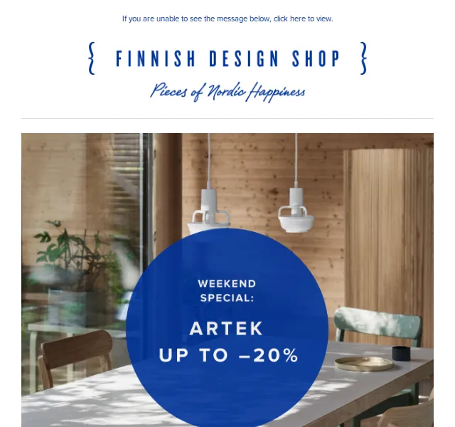 Finnish Design Shop: Artek až –20 % – červenec 2026 | Nuslet.cz