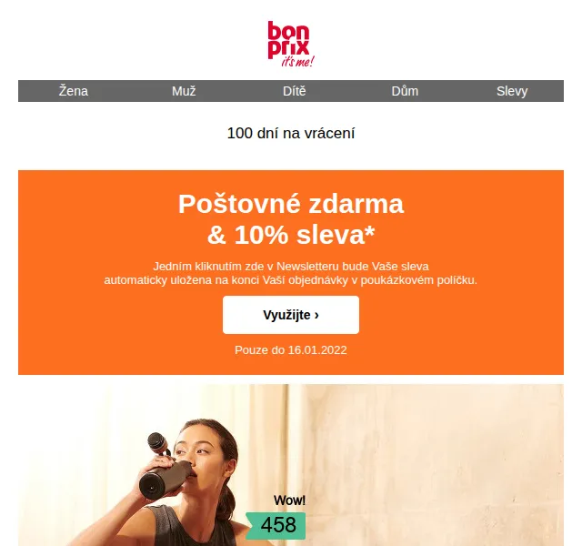 bonprix: 10% sleva + poštovné ZDARMA – červen 2026 | Nuslet.cz