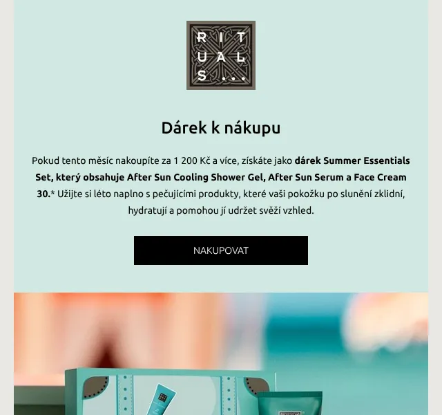 Rituals: Letní set péče k nákupu – červenec 2026 | Nuslet.cz