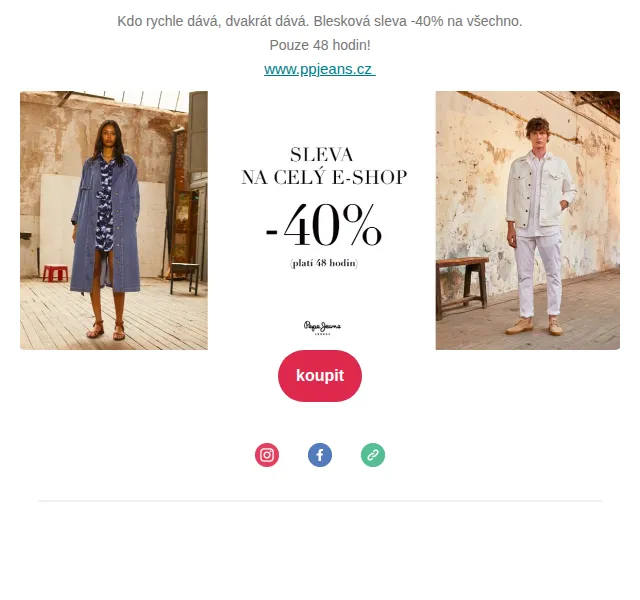 Pepe Jeans - Custom_Design - Palladium: Sleva -40 % na bestsellery – červen 2026 | Nuslet.cz
