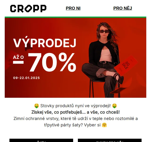 Cropp: Výprodej módy – červen 2026 | Nuslet.cz