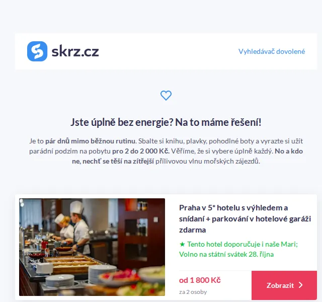 Vánoce na Skrz: pobyty do 2 000 Kč – říjen 2026 | Nuslet.cz
