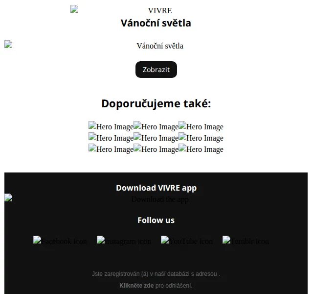 Vivre: Vánoční světla a 150 000 produktů – červen 2026 | Nuslet.cz
