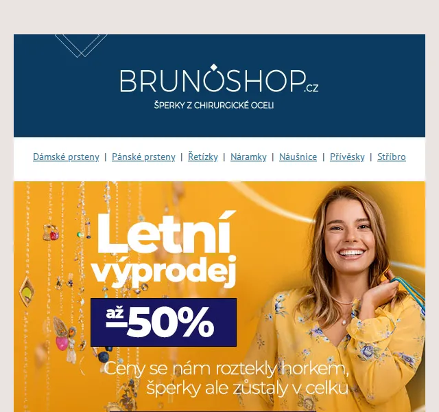 BRUNOshop: Šperky až s 50% slevou – červen 2026 | Nuslet.cz