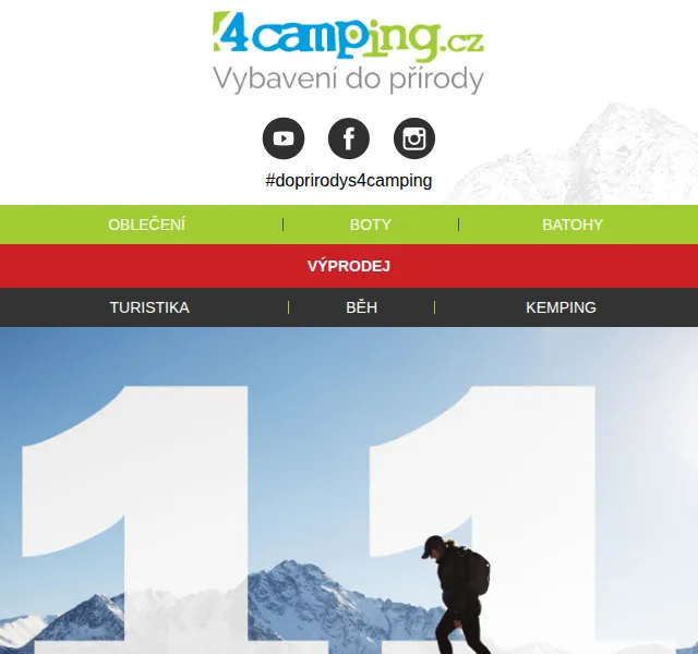 4camping: dodatečná 11% sleva na vše – červen 2026 | Nuslet.cz