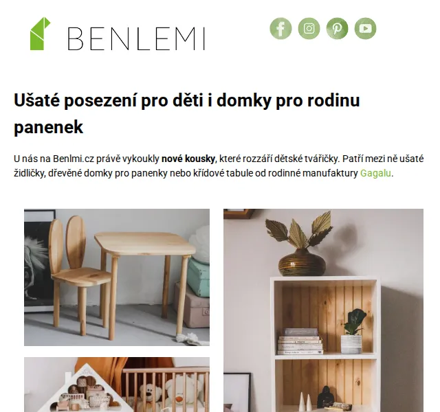 Michal z rodiny Benlemi: Dětský nábytek Gagalu – červen 2026 | Nuslet.cz