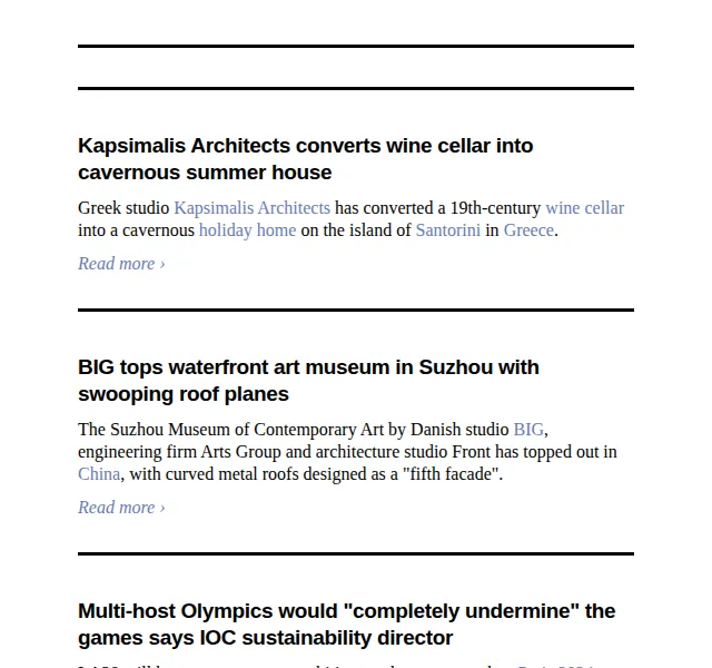 Dezeen Daily: Designové novinky z architektury – červen 2026 | Nuslet.cz