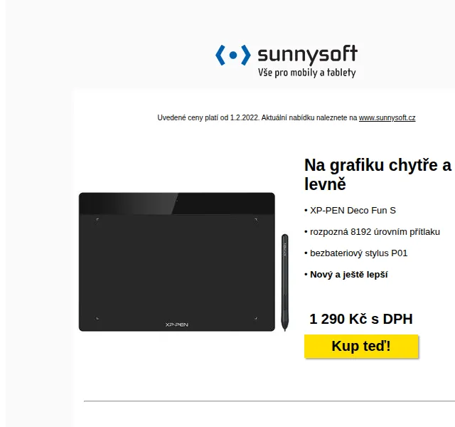 Sunnysoft.cz: XP-PEN a detektor kovů – červen 2026 | Nuslet.cz