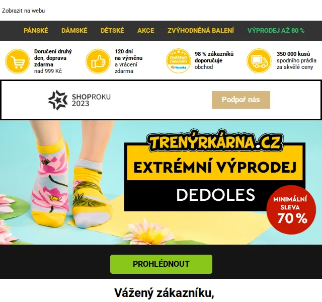 Trenýrkárna.cz: Dedoles sleva 70 % – červen 2026 | Nuslet.cz