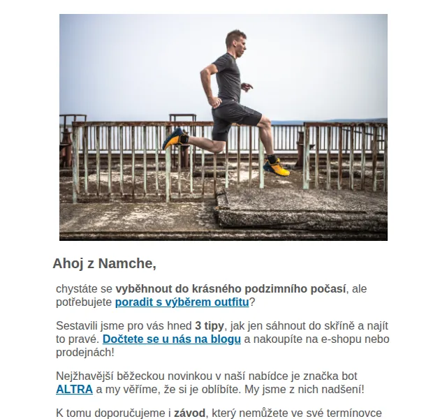 Namcheshop: Sestavte si běžecký outfit – červen 2026 | Nuslet.cz