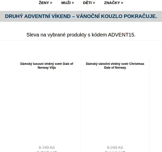 Norskamoda.cz: Sleva 15 % na norské svetry a merino – červen 2026 | Nuslet.cz