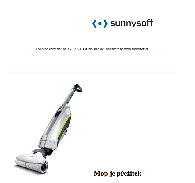 Sunnysoft: Kärcher FC 5, Beurer FM 60 a další – červen 2026 | Nuslet.cz