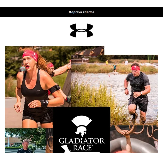 Under Armour: Soutěž o startovné Gladiators Race + doprava zdarma – červen 2026 | Nuslet.cz