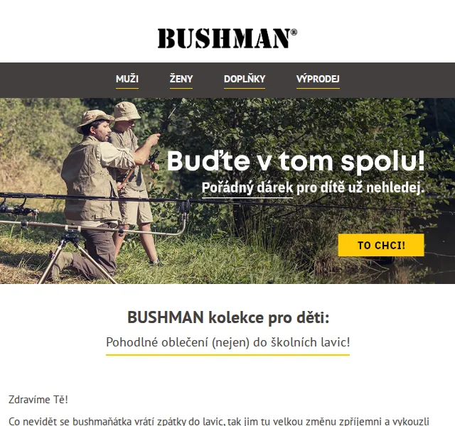 BUSHMAN: Dětská trička Jerry a slevy až 50 % – červen 2026 | Nuslet.cz
