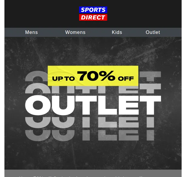 Sportsdirect.com: Sleva až 70 % v Outletu – červen 2026 | Nuslet.cz