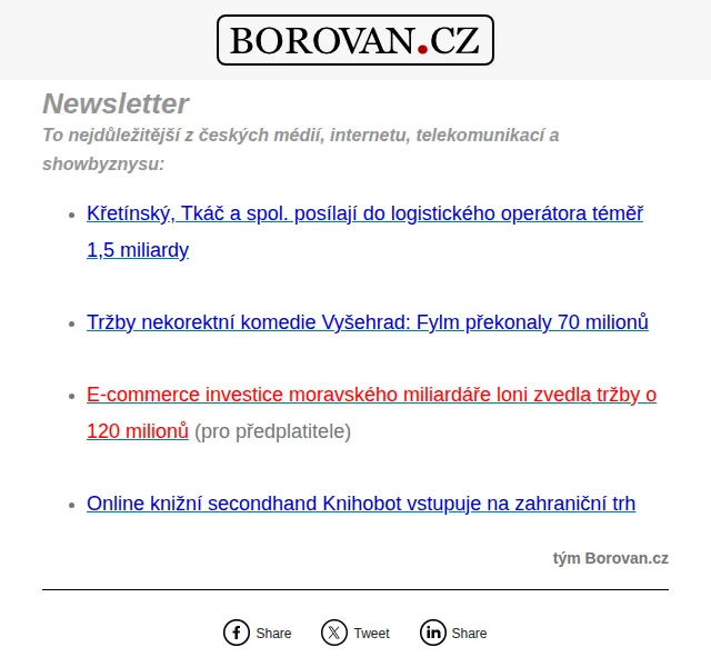 Aleš Borovan: Novinky z byznysu – červen 2026 | Nuslet.cz