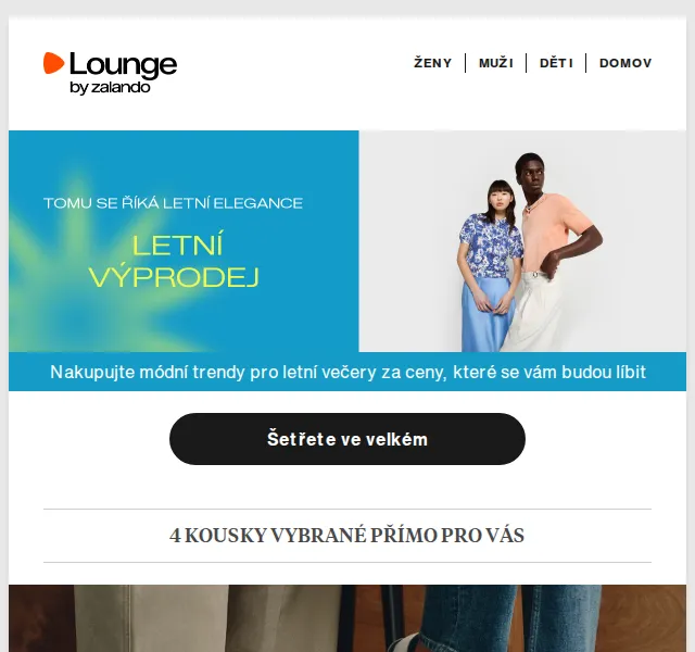 Lounge by Zalando: GANT, Versace, ASICS – sleva až 75 % | Duben 2026