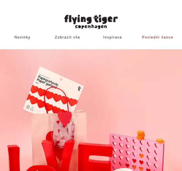 Flying Tiger Copenhagen: Valentýnské dárky a inspirace – červen 2026 | Nuslet.cz