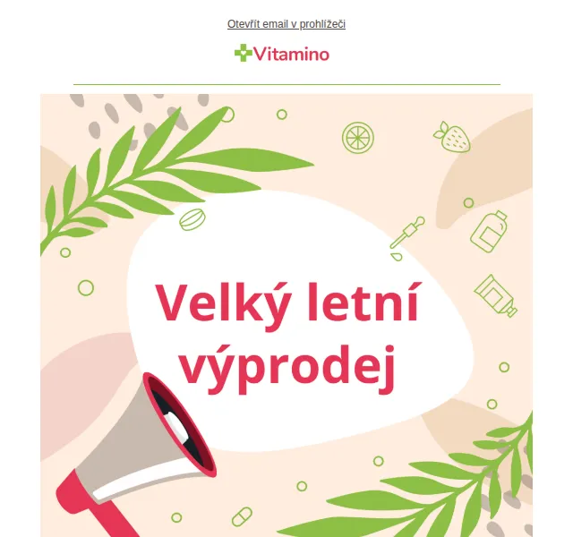 Vitamino.cz: Letní výprodej se slevami až 50 % – červenec 2026 | Nuslet.cz