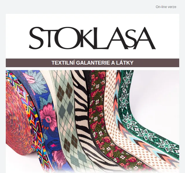 Stoklasa: Široká nabídka popruhů – designové i jednobarevné, sleva až 40 % – červen 2026 | Nuslet.cz