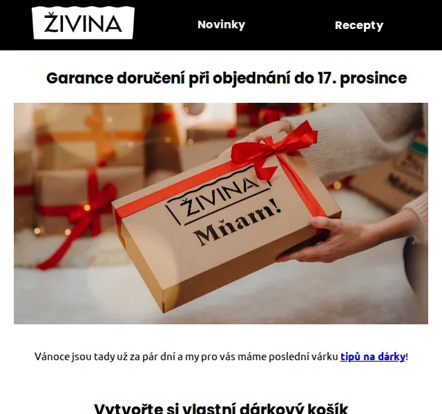 Živina: Vytvořte si vlastní dárkový košík – červen 2026 | Nuslet.cz