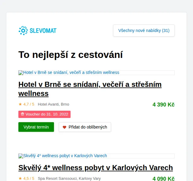 Slevomat: Skvělý 4* wellness pobyt v Karlových Varech – červen 2026 | Nuslet.cz