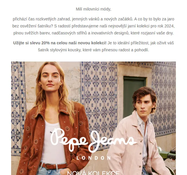 Pepe Jeans - Custom_Design - Palladium: sleva 20 % na novou kolekci – červenec 2026 | Nuslet.cz
