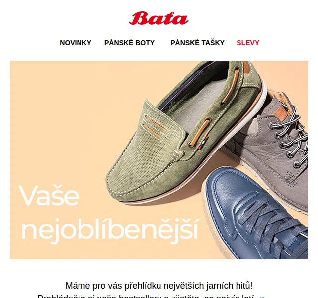 Baťa: hitparáda bestsellerů – červen 2026 | Nuslet.cz