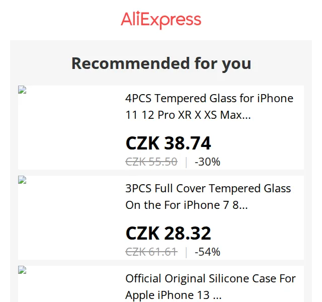 AliExpress: ochranná skla iPhone a pouzdra od 24 Kč – červen 2026 | Nuslet.cz