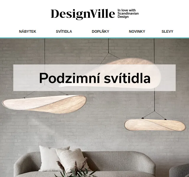 DesignVille: Sleva 5% na svítidla – červen 2026 | Nuslet.cz