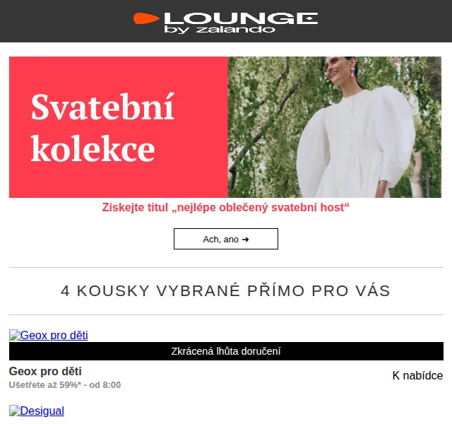 Lounge by Zalando: Svatební novinky a slevy až 75 % – červen 2026 | Nuslet.cz