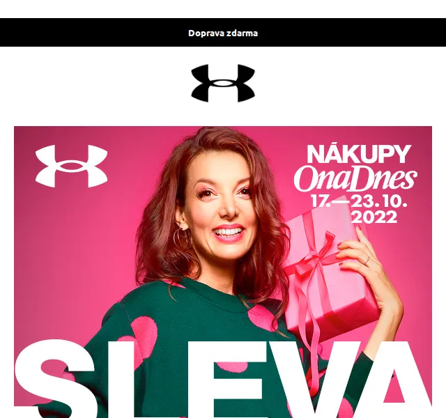 Under Armour: Sleva 25 % a doprava zdarma – červen 2026 | Nuslet.cz