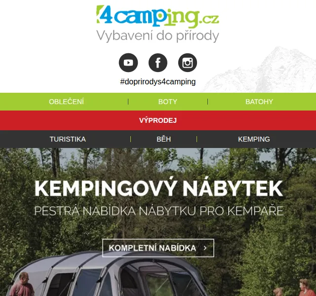 4camping.cz: Pestrá nabídka kempingového nábytku – červen 2026 | Nuslet.cz