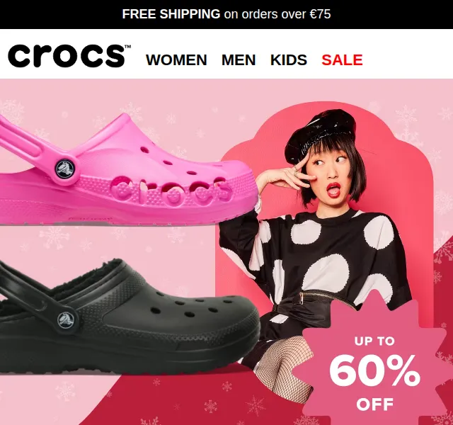 Crocs: sleva až 60 % – červenec 2026 | Nuslet.cz