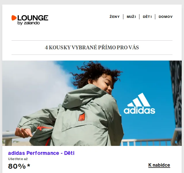 Lounge by Zalando: adidas Performance, Fossil – slevy až 80 % – červen 2026 | Nuslet.cz