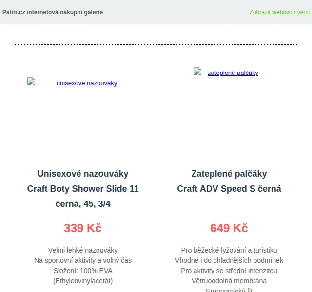 Patro.cz: Craft sportovní výprodej – červen 2026 | Nuslet.cz