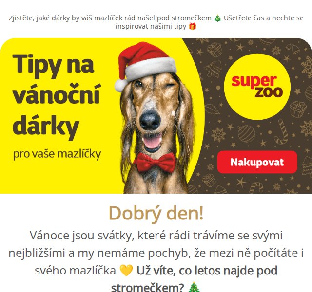 Super zoo: Vánoční dárky pro mazlíčky – červen 2026 | Nuslet.cz