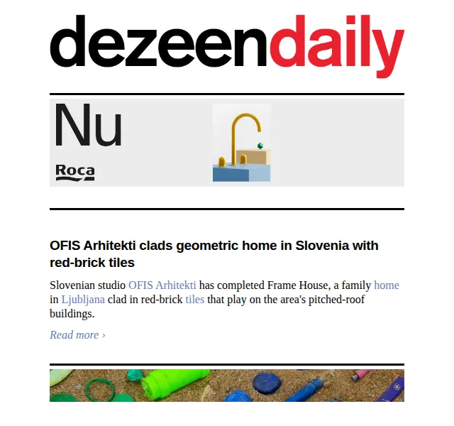 Dezeen Daily: Architektura a design – červenec 2026 | Nuslet.cz