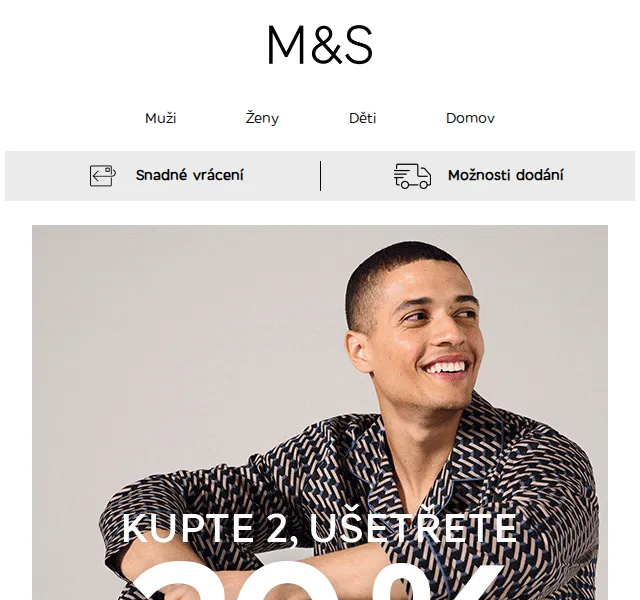 Marks and Spencer: noční prádlo 2+20% sleva – červen 2026 | Nuslet.cz