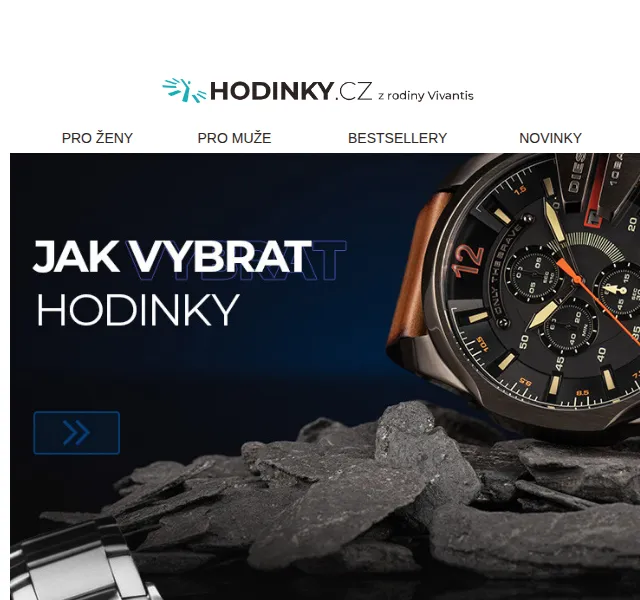 Hodinky.cz: Sleva 20 % na hodinky a šperky HUGO BOSS – červen 2026 | Nuslet.cz