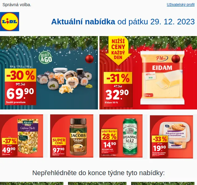 Lidl: akce od pátku 29. 12. – Silvestrovské nabídky | Nuslet.cz