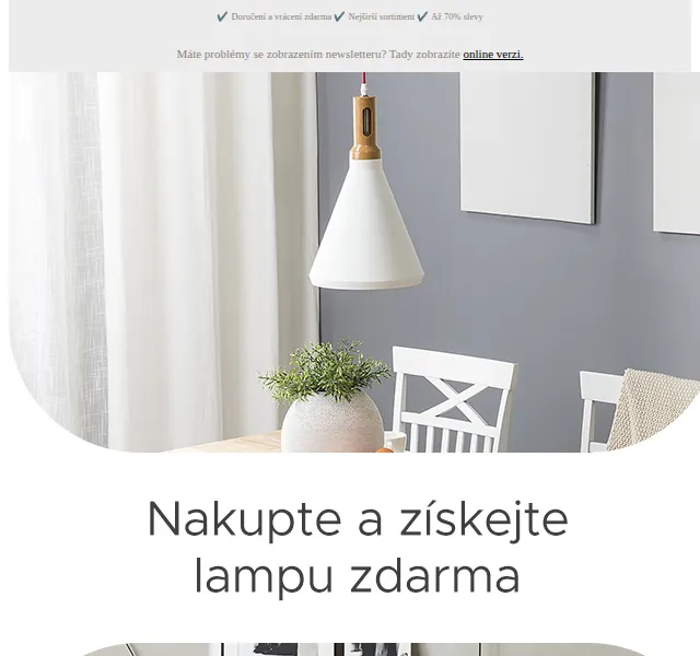 Beliani: Získejte lampu zdarma k nákupu nad 13 000 Kč – červen 2026 | Nuslet.cz