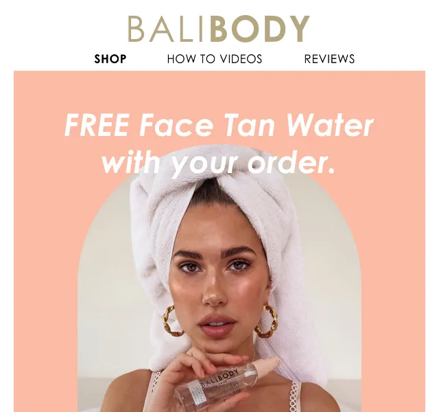 Bali Body: Zdarma Face Tan Water (€28.95) + doprava zdarma – červen 2026 | Nuslet.cz
