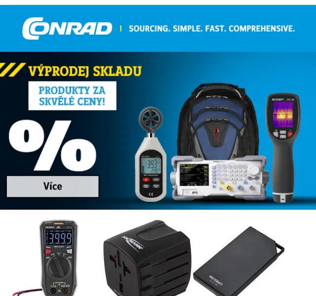 Conrad Electronic: Výprodej skladu – červen 2026 | Nuslet.cz