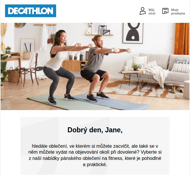 DECATHLON: Fitness oblečení od 149 Kč – červenec 2026 | Nuslet.cz