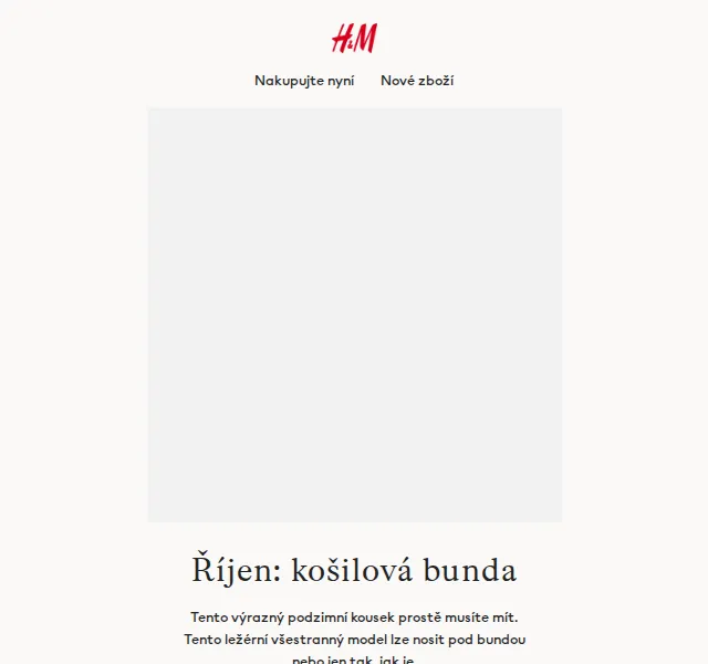 H&M Fashion: Košilová bunda – duben 2026 | Nuslet.cz