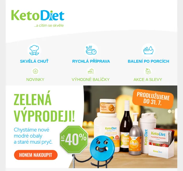 KetoDiet: Slevy až 40 % na jídla – červenec 2026 | Nuslet.cz