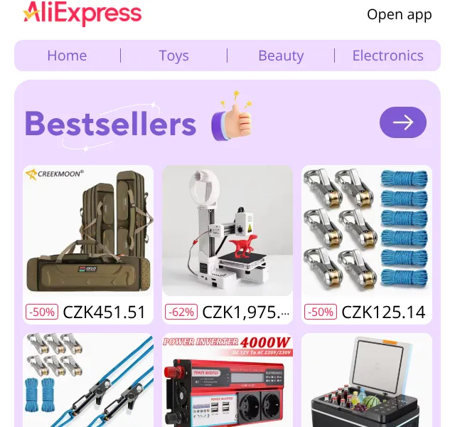 AliExpress: slevy až 63 % – květen 2026 | Nuslet.cz