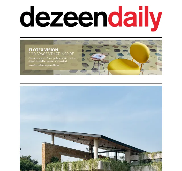 Dezeen Daily: Architektonické inspirace s krbovými stěnami – červen 2026 | Nuslet.cz